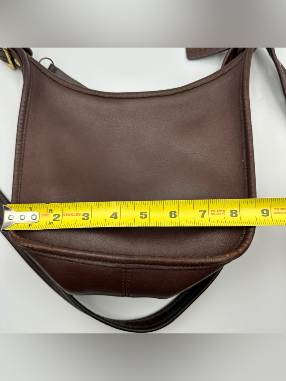 Vintage Coach 9950 Janice Legacy Brown Leather Shoulder Bag Classic Zip Purse - Picture 8 of 16